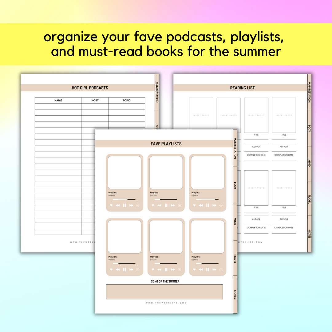The Summer Girlie Planner (Digital)