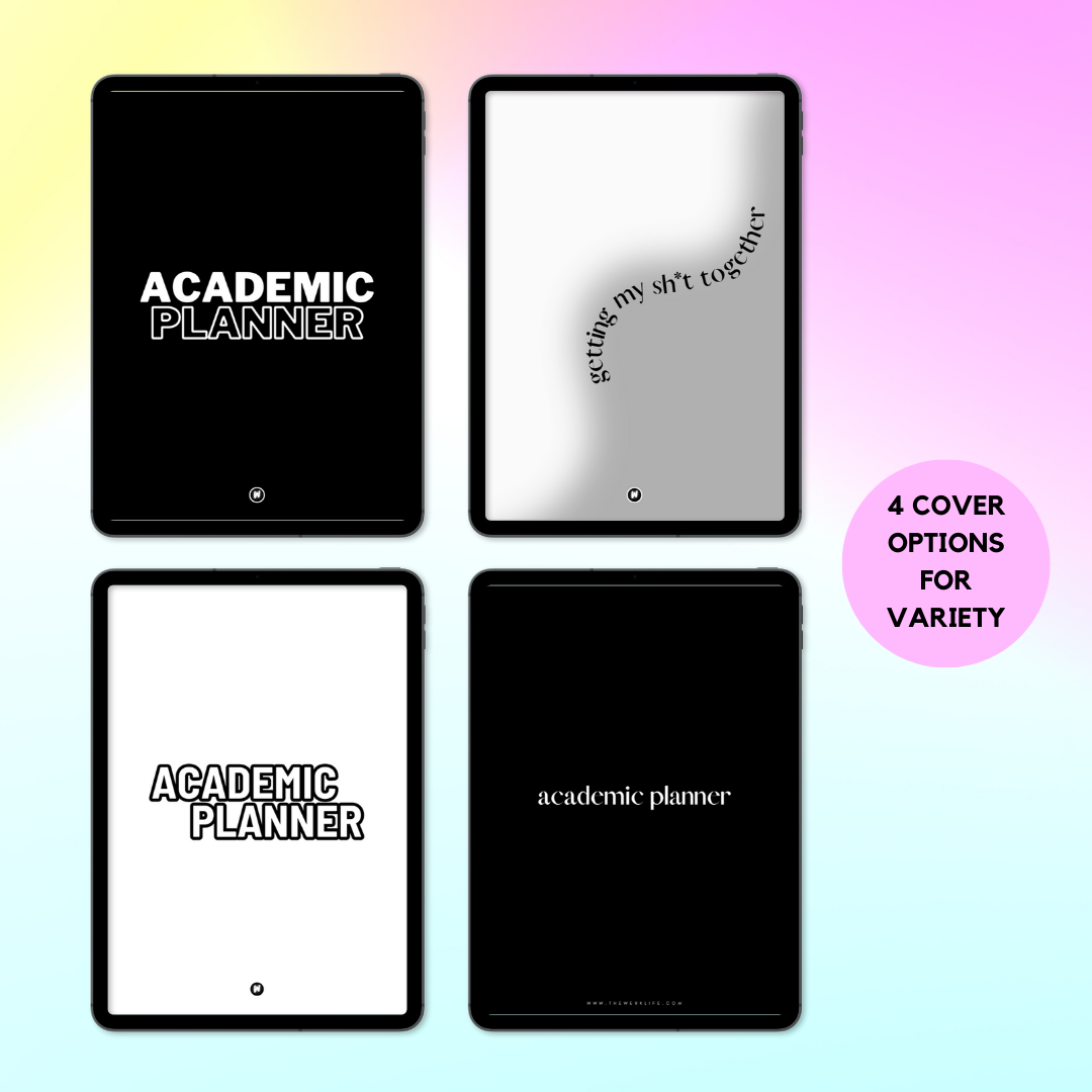 Academic Planner (12 Month Undated)