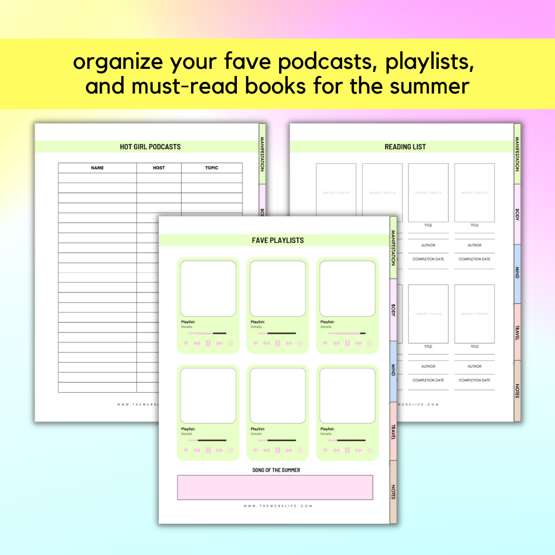 The Summer Girlie Planner (Digital)