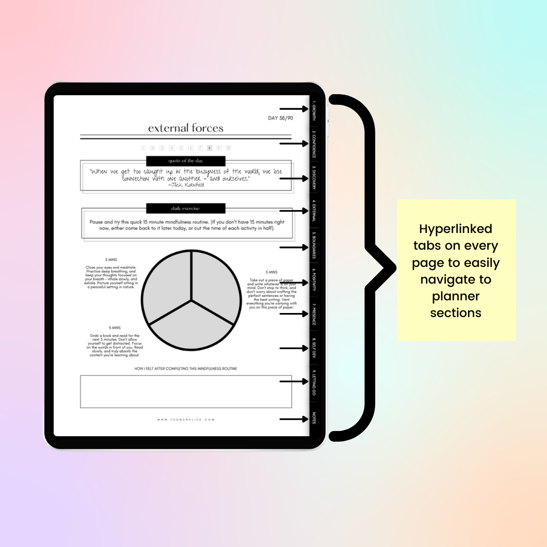 90 Day Mindset Makeover Workbook (Digital)