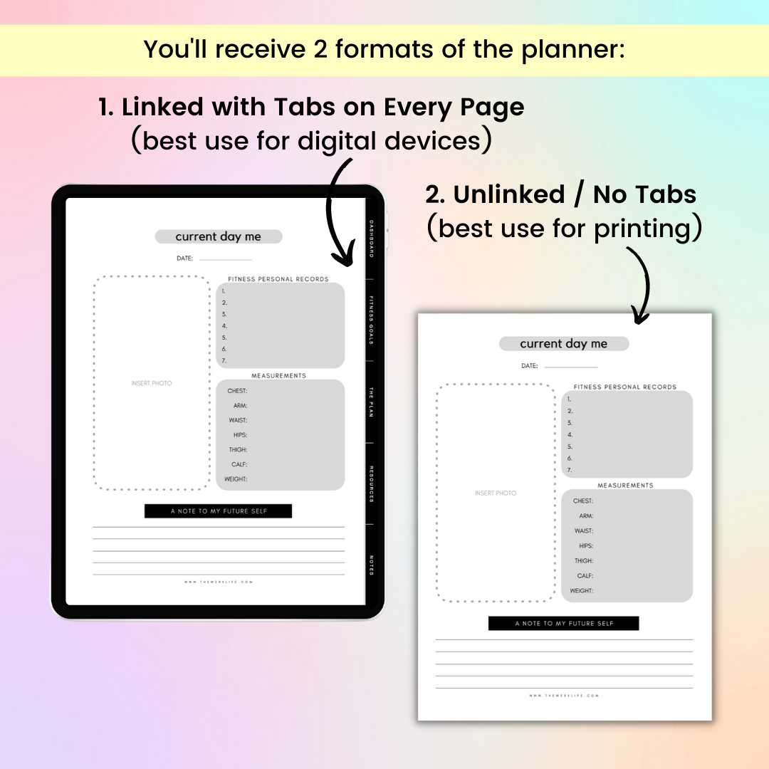 Digital Fitness Planner