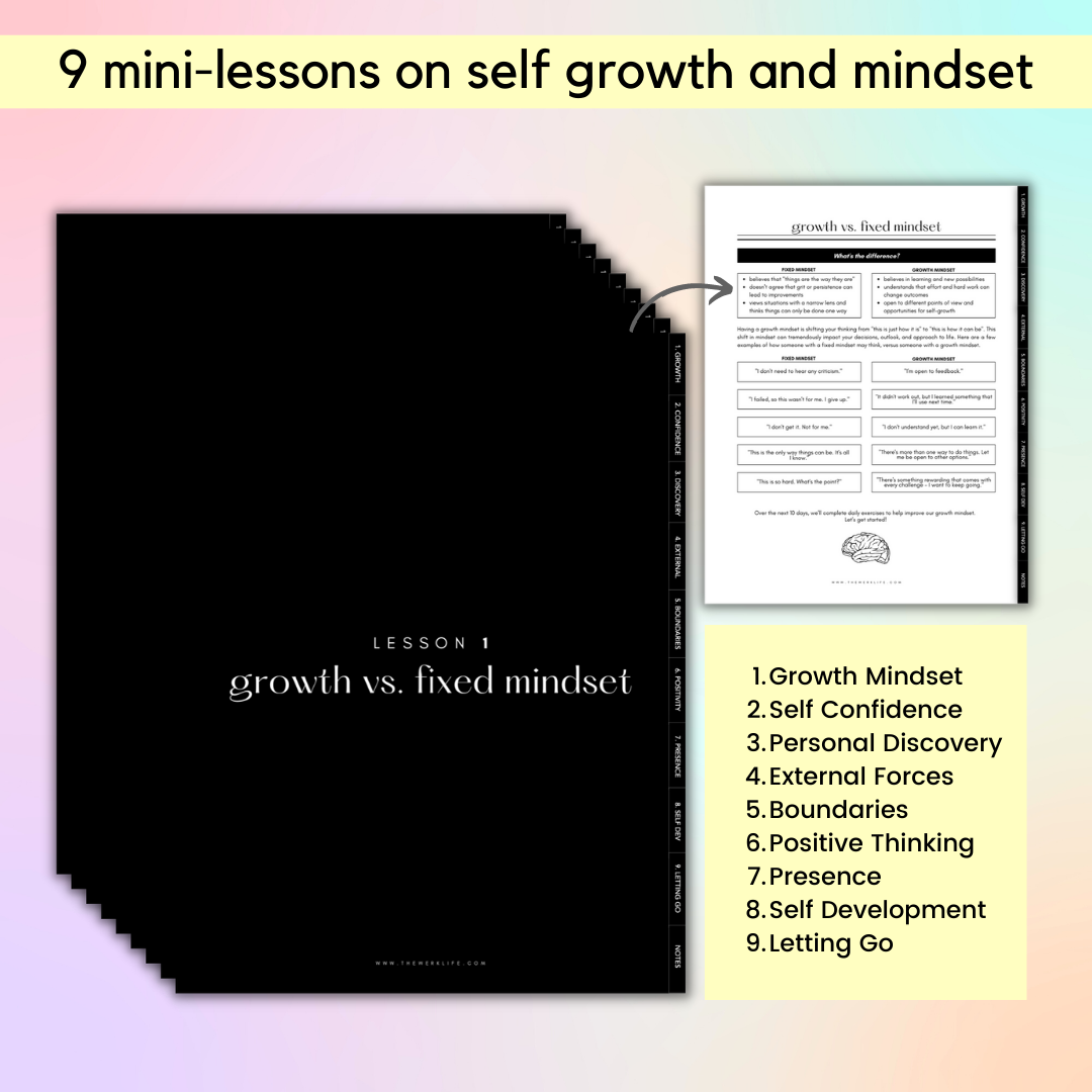 90 Day Mindset Makeover Workbook (Digital)