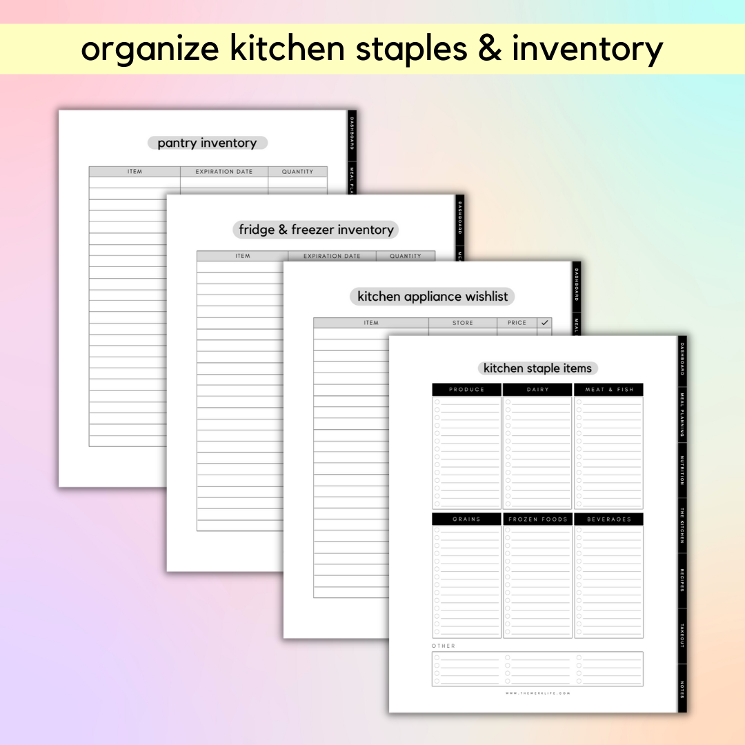 Digital Nutrition and Meal Planner