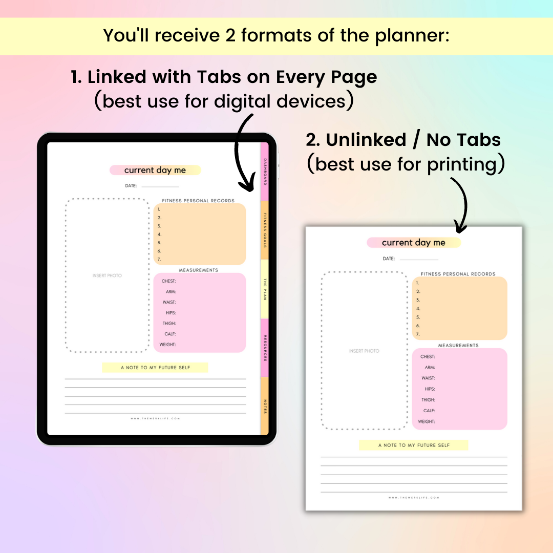 Digital Fitness Planner