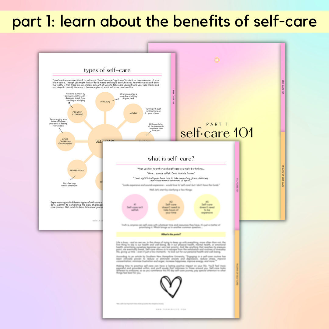 90 Day Self-Care Journal (Digital)