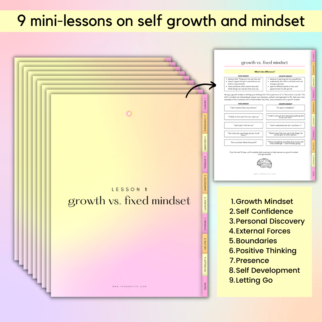 90 Day Mindset Makeover Workbook (Digital)