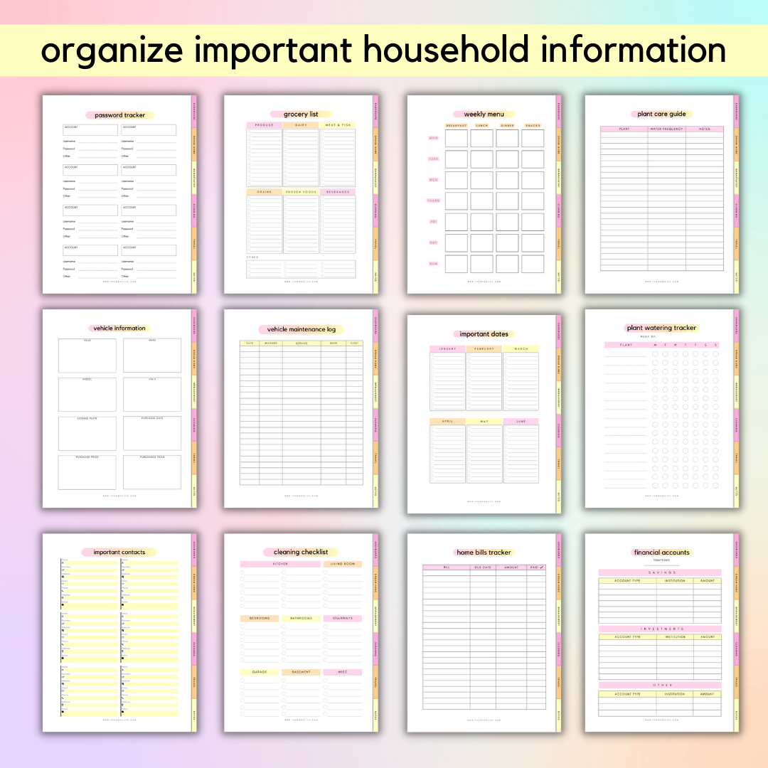 Happy Home Digital Planner