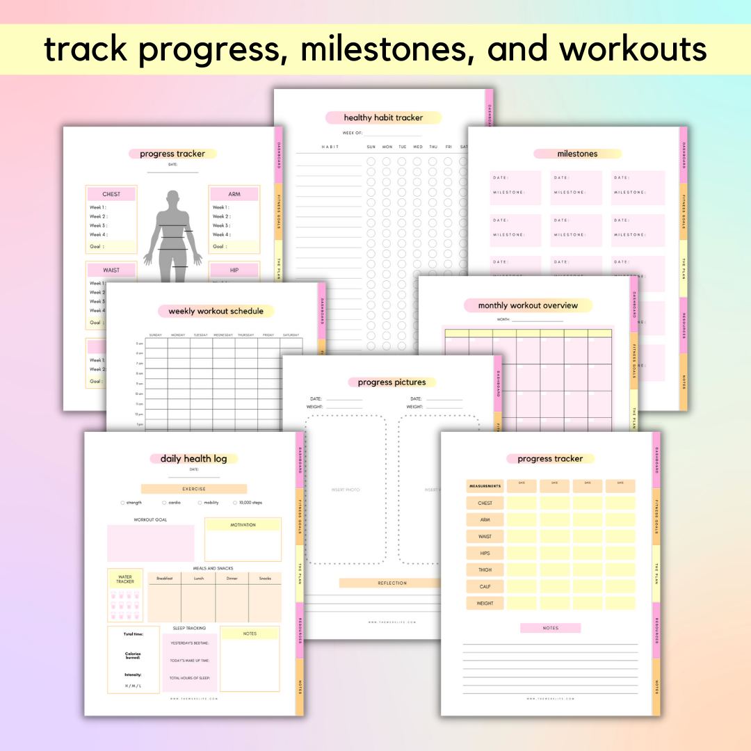 Digital Fitness Planner