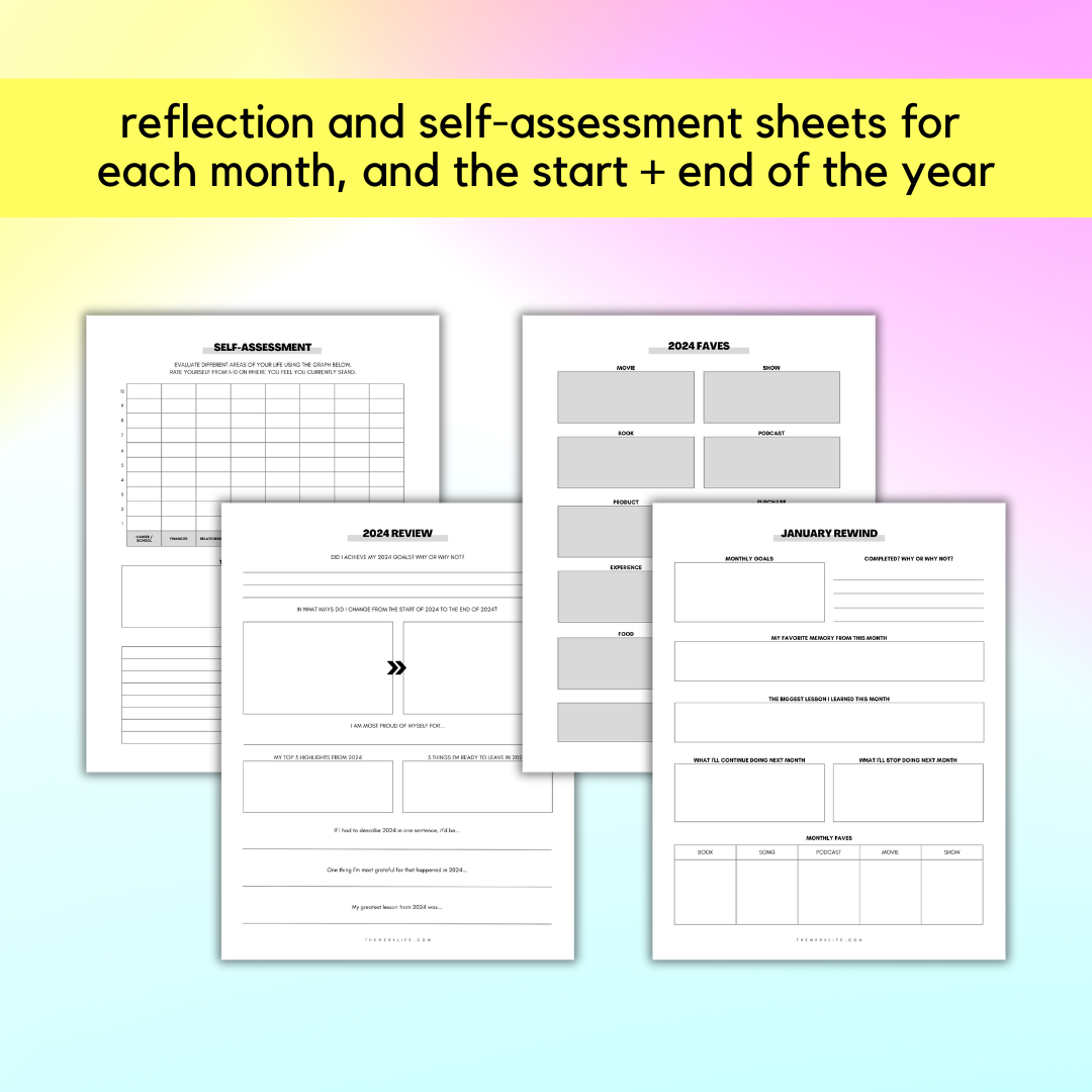 2025 Weekly Productivity Planner (Digital)