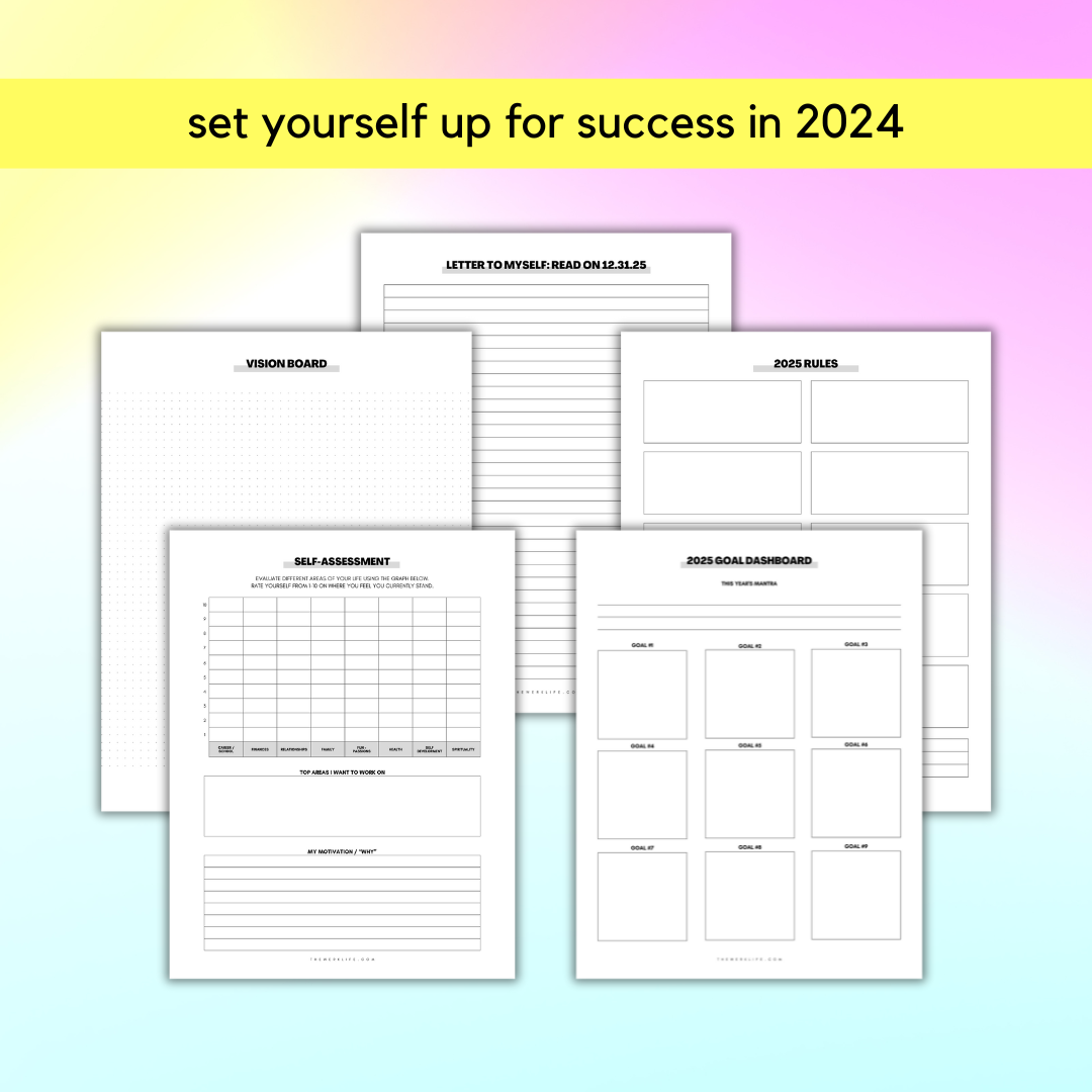 2025 Weekly Productivity Planner (Digital)