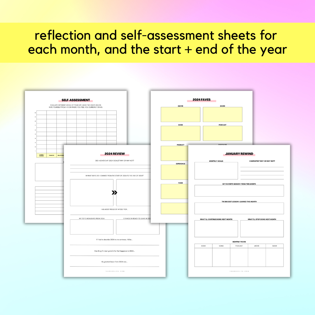 2025 Weekly Productivity Planner (Digital)