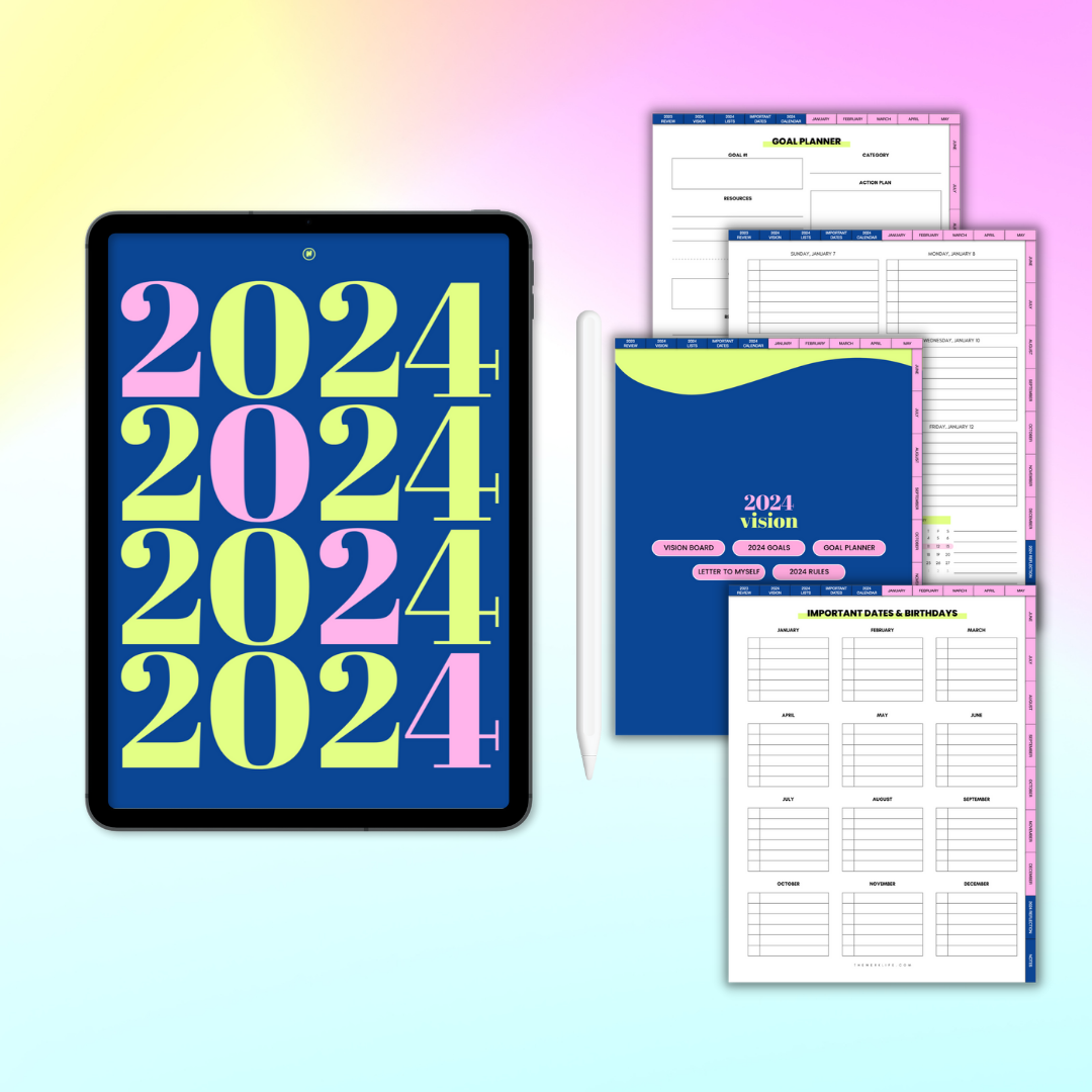 PLANS+DREAMS // 2024 Journal + Planner Bundle // SAVE $22