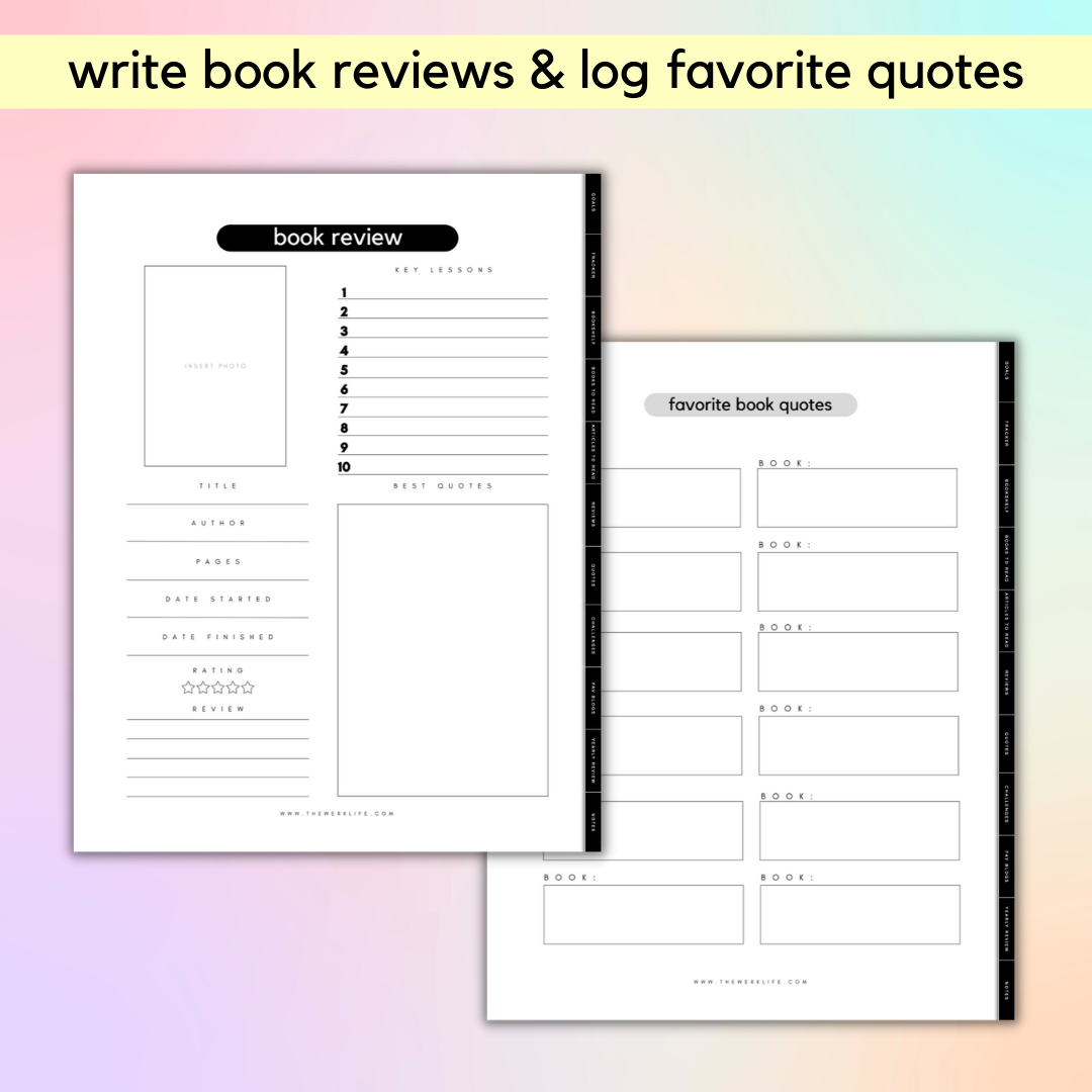 8 Best Book Reading Trackers (Printable, Journals & More!) 2024