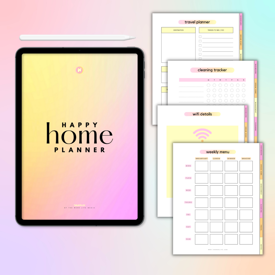 Household Essentials Checklist House Planner Home Management Household  Planner Household Management Planner Instant Download 