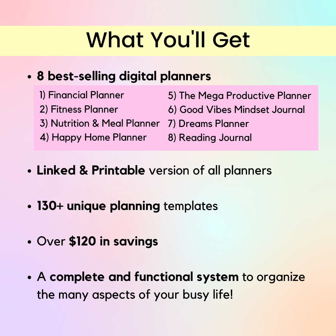 The ULTIMATE Digital Planner Bundle