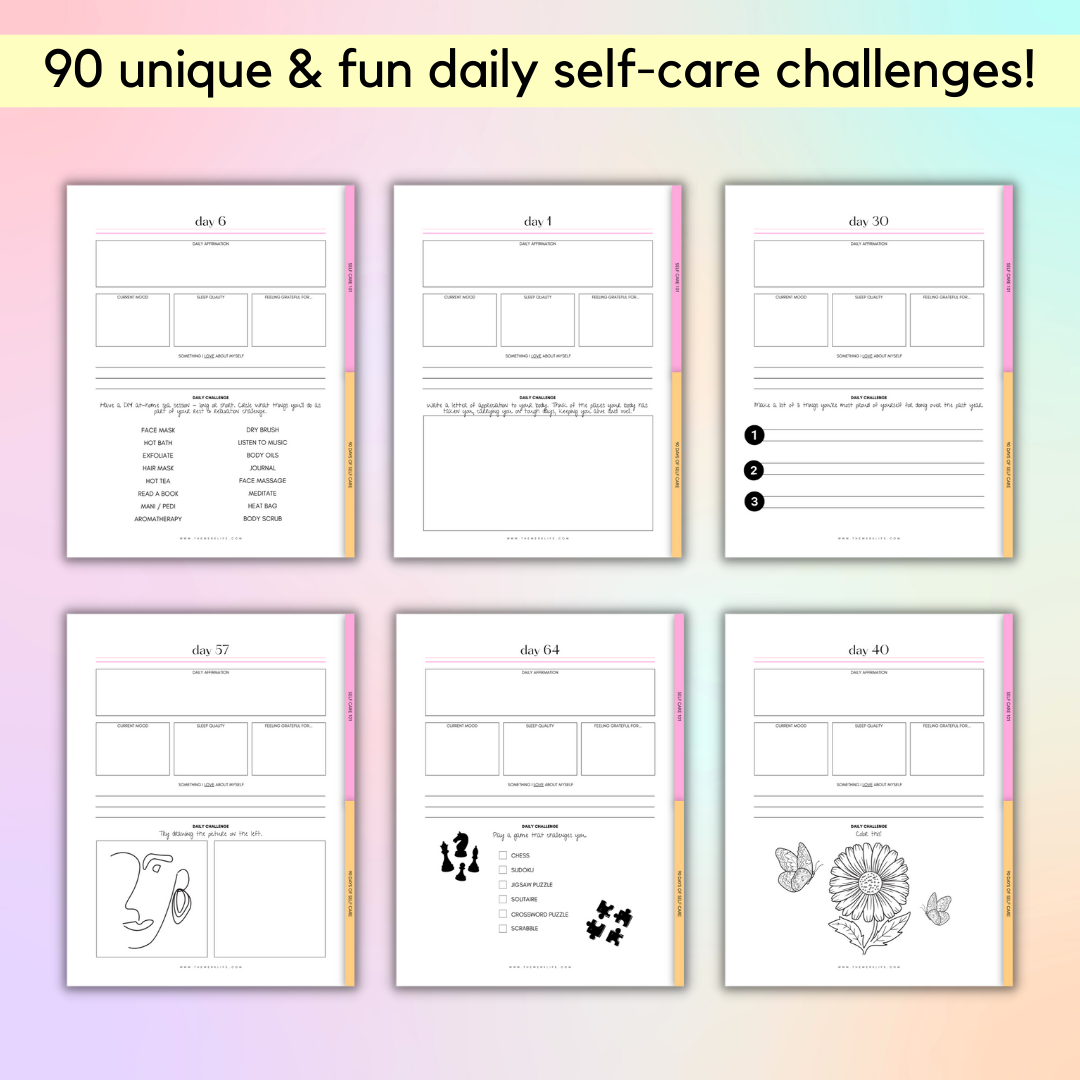 90 Day Self-Care Journal (Digital)