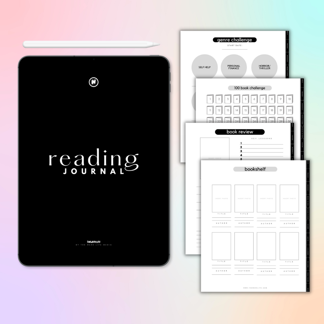 Digital Reading Journal, Digital Book & Reading Planner for Goodnotes