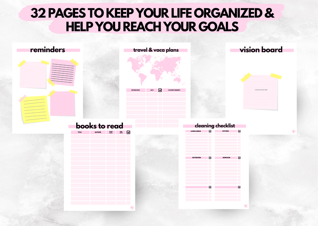 The Ultimate Life Planner | Printable Planner, Life Organizer & Planner ...